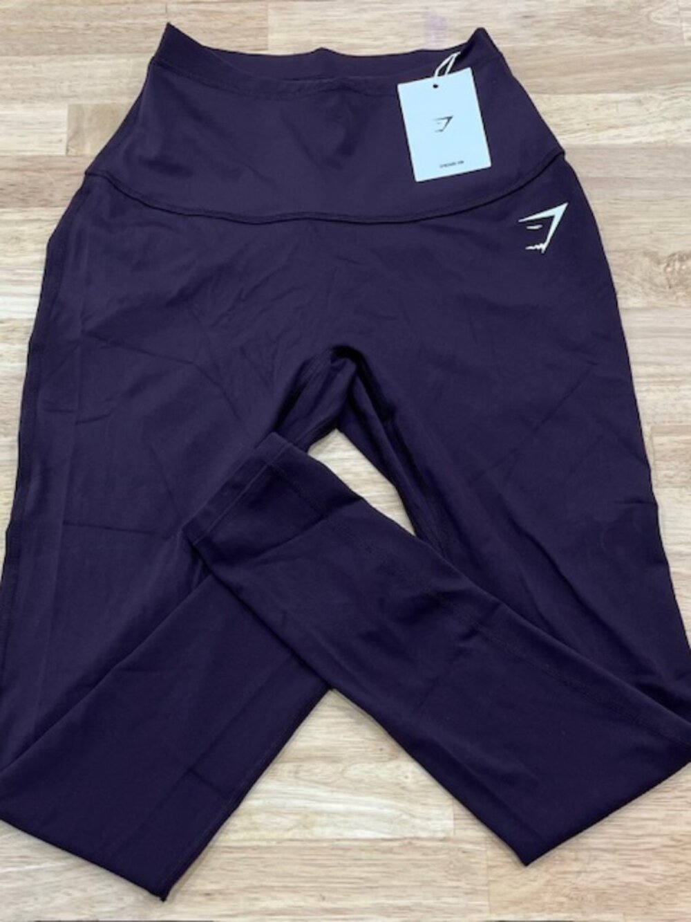 Gymshark Mesh Waistband Leggings, Size S, Midnight Purple